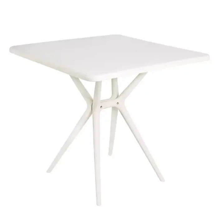 میز بزرگسال مربع  تیکا رنگ سفید  P/TF03/WH