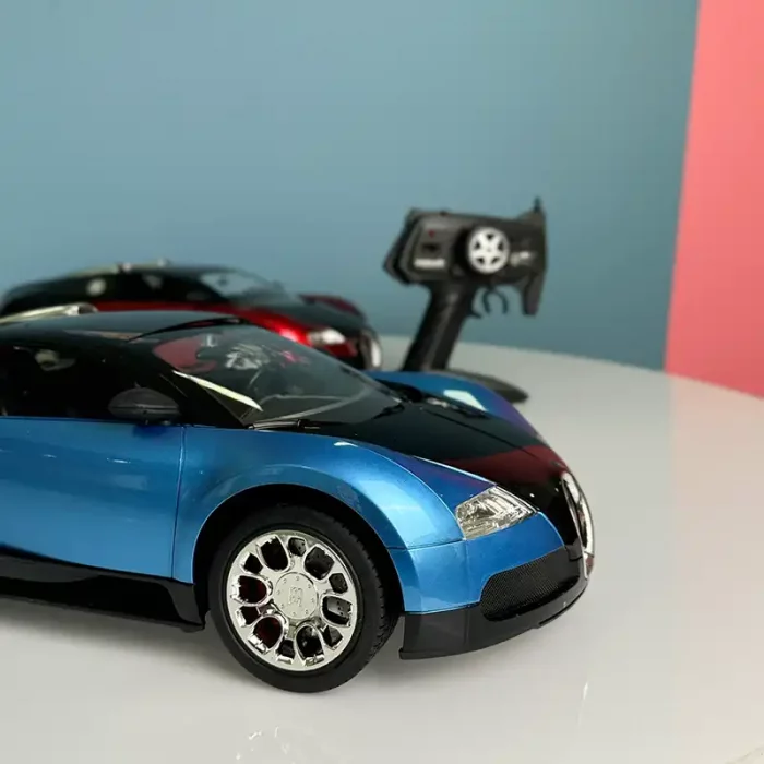 اسباب بازی ماشین کنترلی بوگاتی وریون BUGATTI رنگ آبی P/B10/AB