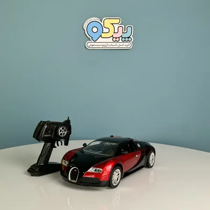 اسباب بازی ماشین کنترلی بوگاتی وریون BUGATTI رنگ قرمز P/B10/GH