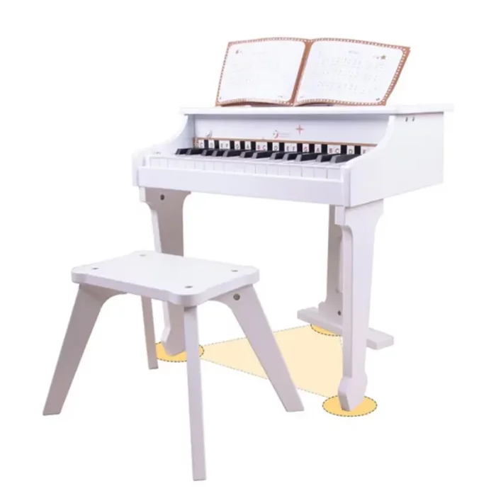 پیانو سفید چوبی کلاسیک ورلد Classic World Grand Piano White مدل 54273