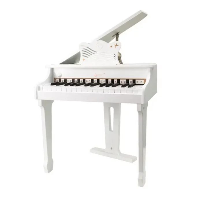 پیانو سفید چوبی کلاسیک ورلد Classic World Grand Piano White مدل 54273