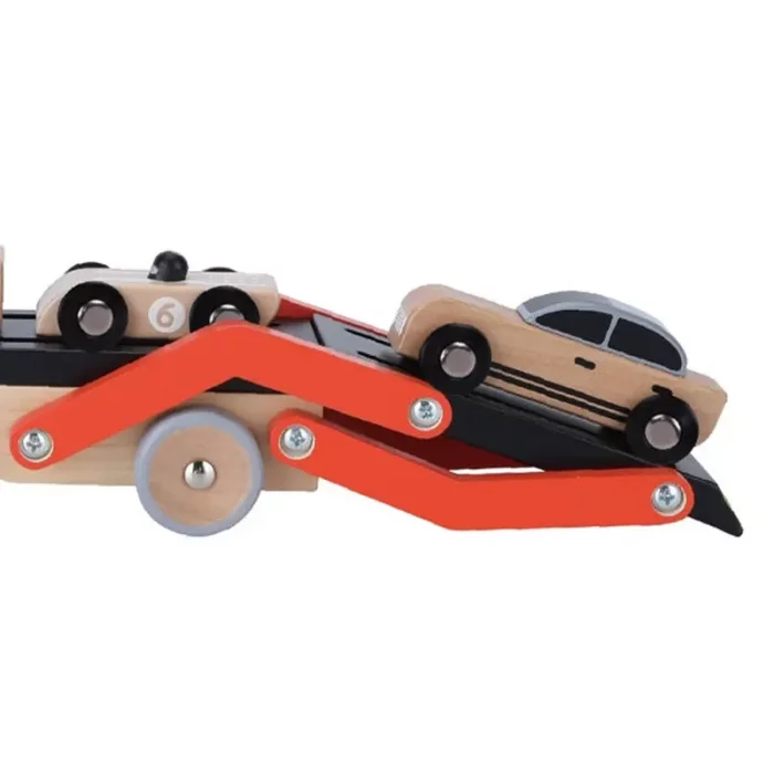 اسباب بازی کامیون حمل چوبی کلاسیک ورلد Classic World Wooden Car Transporter کد 53771