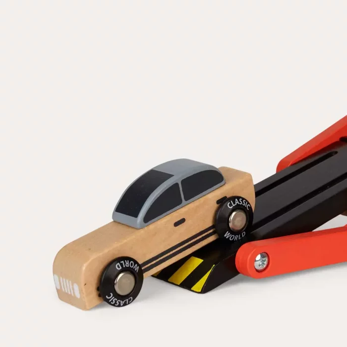 اسباب بازی کامیون حمل چوبی کلاسیک ورلد Classic World Wooden Car Transporter کد 53771