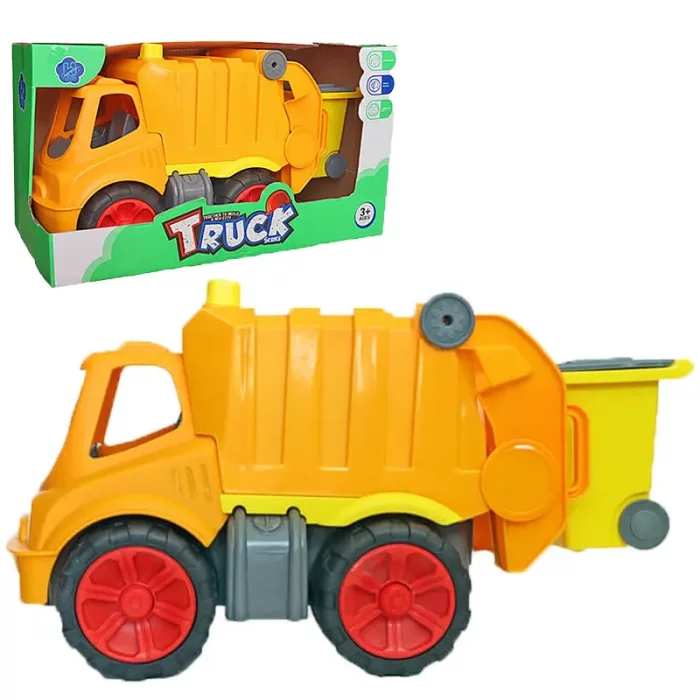 ماشین اسباب بازی حمل زباله رنگ نارنجی کد P/K110/A