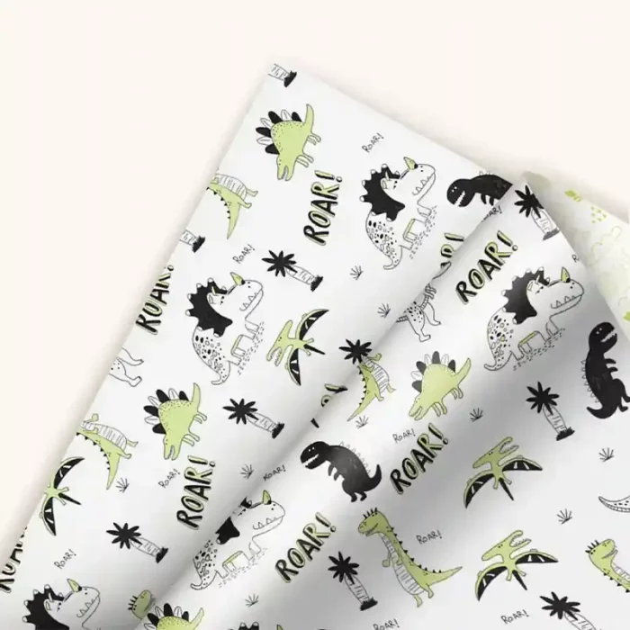 کاغذ کادو یک رو طرح دایناسور  کد 2011001139