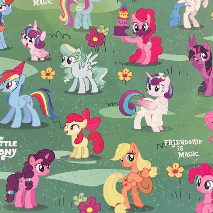 کاغذ کادو یک رو طرح پونی کد 2011401088