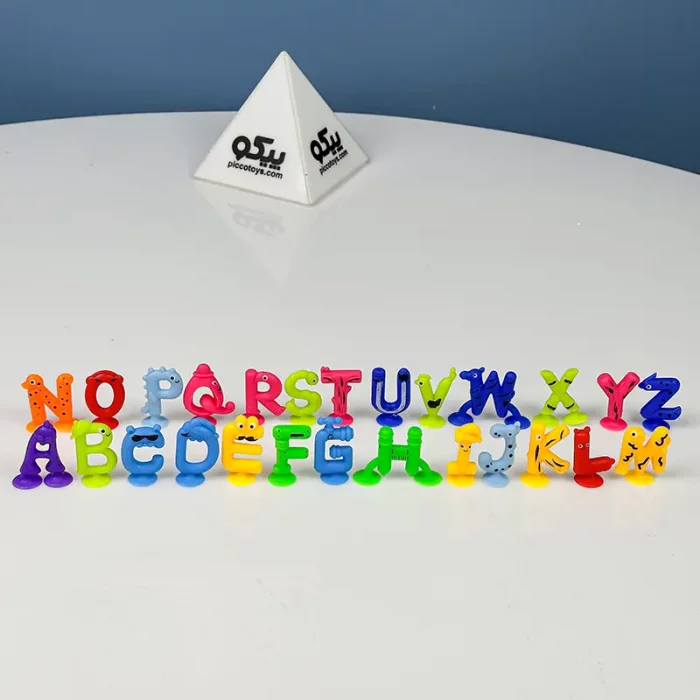 اسباب بازی مولکول های چسبنده حروف الفبا FUN SUCTION کد  P/36535/B