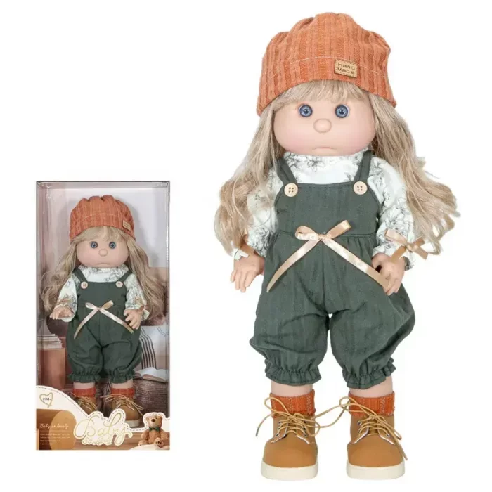 عروسک دخترانه 36 سانتیمتری با کلاه آجری کد 88117