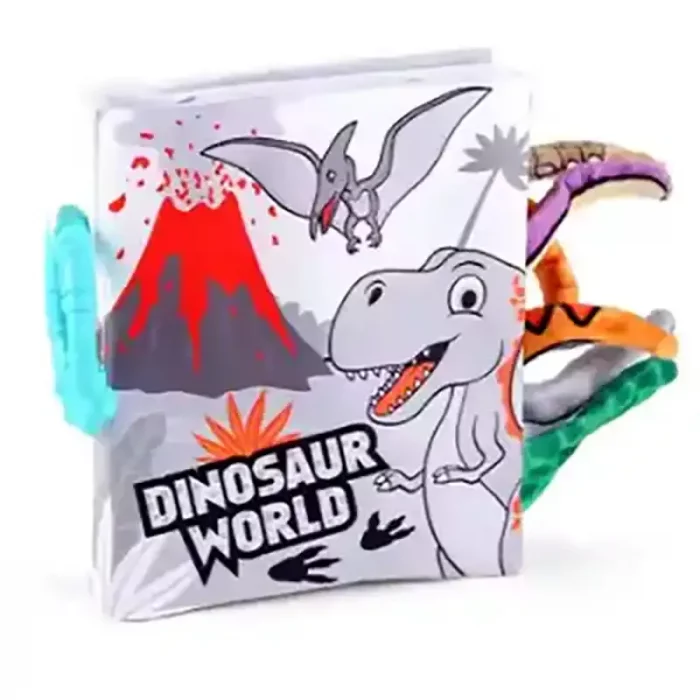 کتاب پارچه ای آموزشی سیاه و سفید طرح دایناسور کد 66537A4