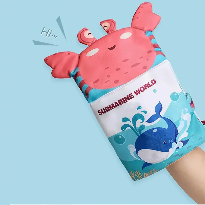 کتاب پارچه ای عروسکی مدل حیوانات دریایی کد 6142154