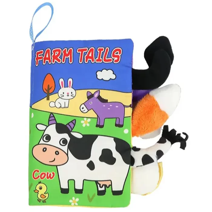 کتاب پارچه ای آموزش دم حیوانات مدل مزرعه کد 6142139