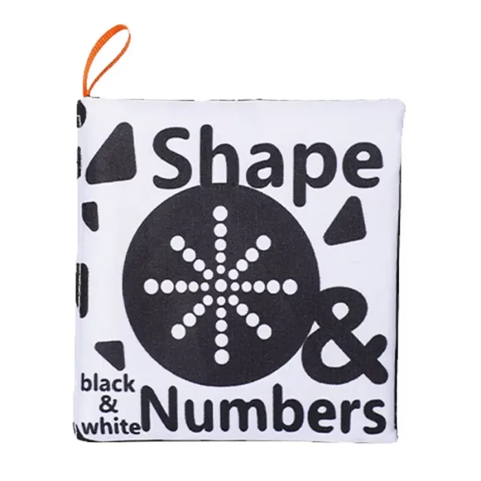 کتاب پارچه ای آموزشی سیاه و سفید مدل اشکال کد 6142112