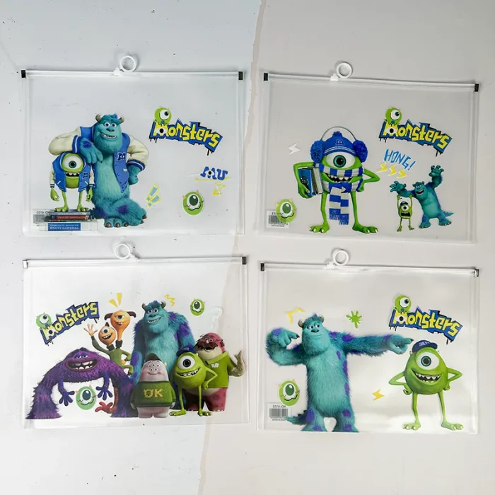 کاور A4 زیپدار فانتزی طرح کارخانه هیولا کد 6153