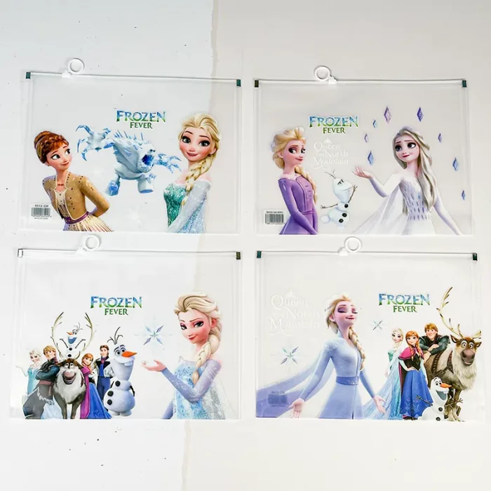 کاور A4 زیپدار فانتزی طرح کارتون فروزن کد 6149