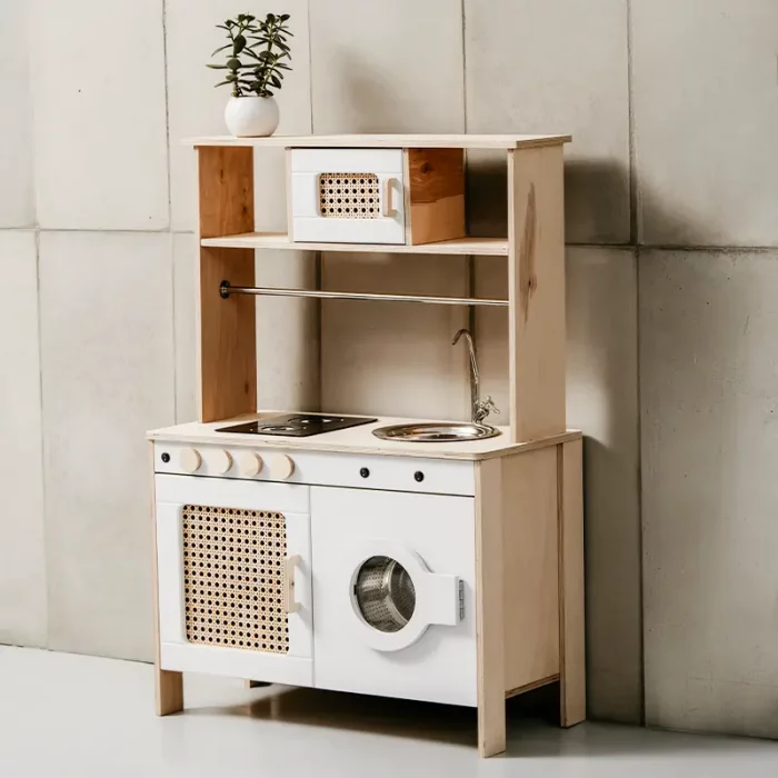 آشپزخانه چوبی کودک طرح ایکیا رنگ سفید کد 6154097