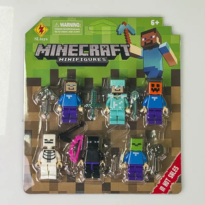 مینی فیگور 6 عددی ماینکرفت MINECRAFT کد SL8908