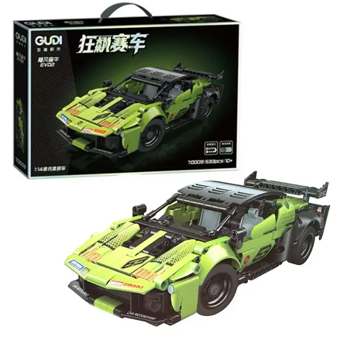 لگو ماشین مسابقه  533 تکه رنگ سبز مدل کد 70009