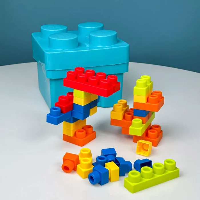 اسباب بازی لگو نرم و باکس لگو آبی کد PBL05