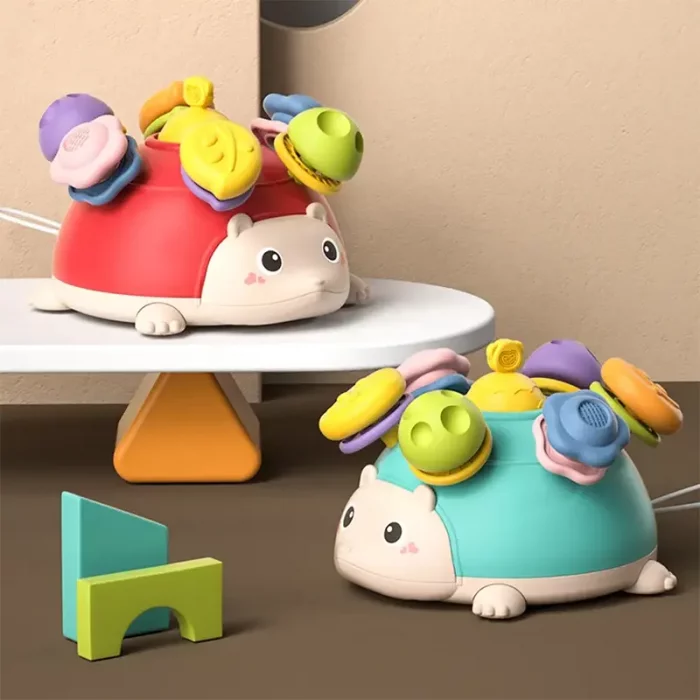 اسباب بازی مونته سوری  اسپینر و دندانگیر طرح جوجه تیغی کد YL102229