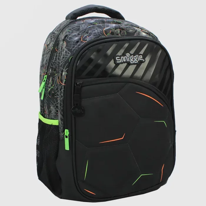 کوله پشتی اسمیگل طرح فوتبال مشکی کد 74104