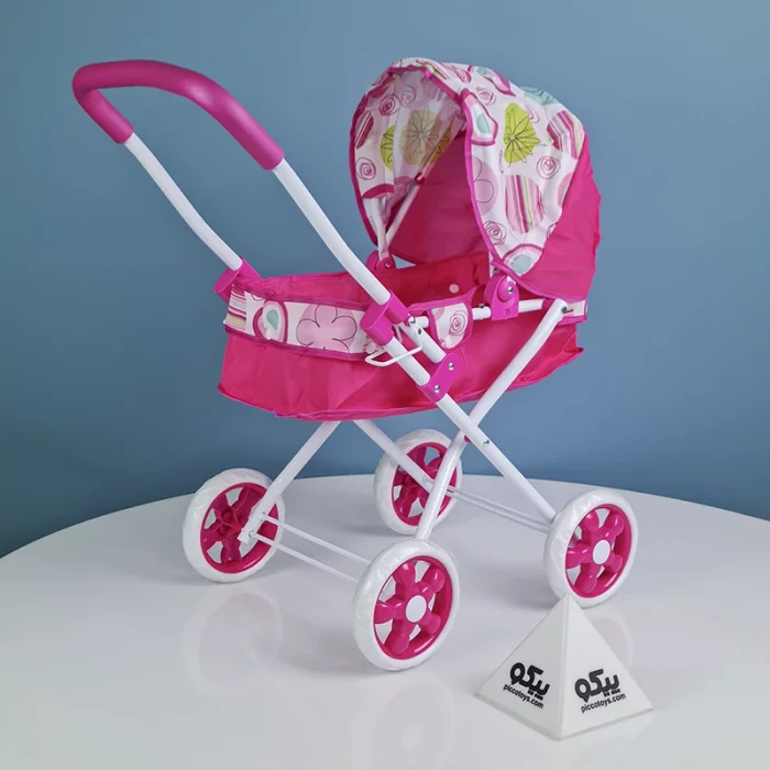 کالسکه عروسک طرح گل کد P/81661/B