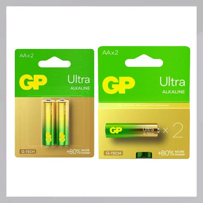 باتری قلمی 2 عددی GP مدل Ultra alkaline کد GP15AUETA21