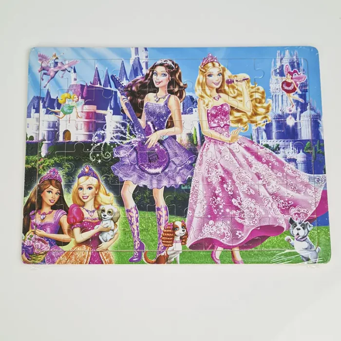 پازل چوبی کودک مدل باربی کد 6248981