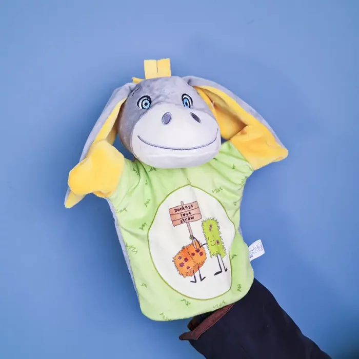 عروسک نمایشی حیوانات مدل الاغ کد P/AF100320/D