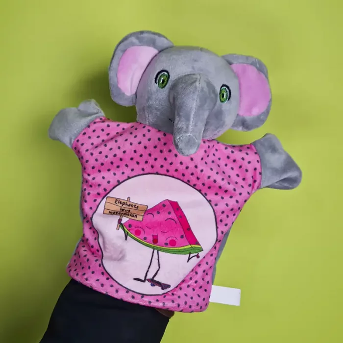عروسک نمایشی حیوانات مدل فیل کد P/AF100320/B