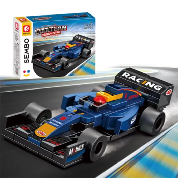 لگو ماشین مسابقه فرمول یک آبی 68 تکه کد 714354