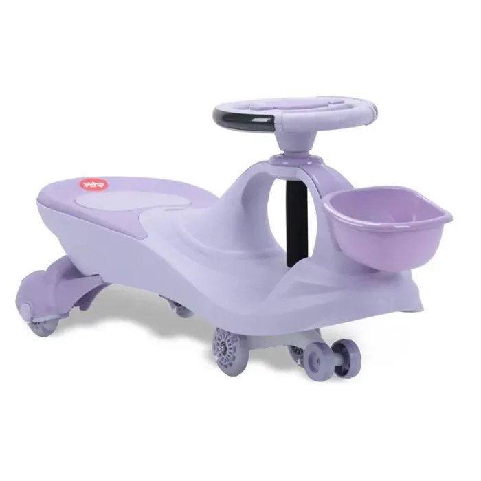 کویر کار موزیکال سبد دار رنگ بنفش پاستلی کد P/QT8061/BN