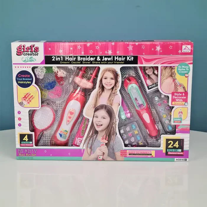 اسباب بازی ست بافت مو 24 تکه کد MBK378