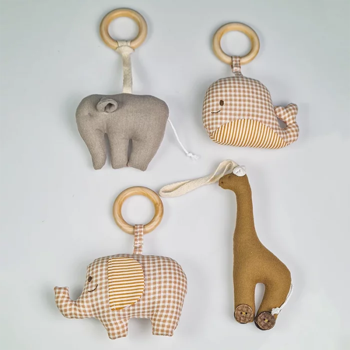 آویز تخت و کریر پارچه ای طرح حیوانات کد 6341173