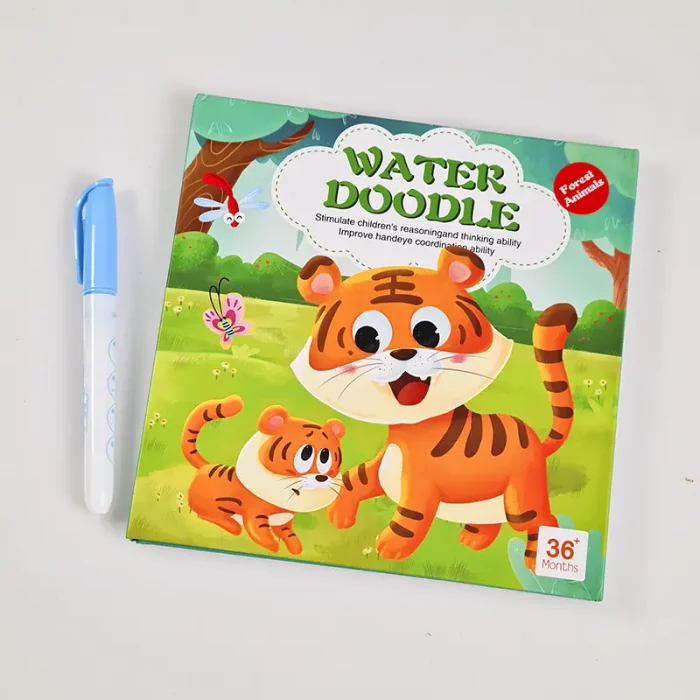 کتاب نقاشی با ماژیک جادویی و جاگذاری طرح حیوانات جنگل کد 6361193