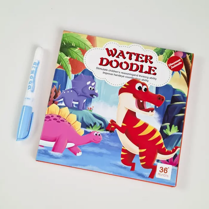 کتاب نقاشی با ماژیک جادویی و جاگذاری طرح دایناسور کد 6361201