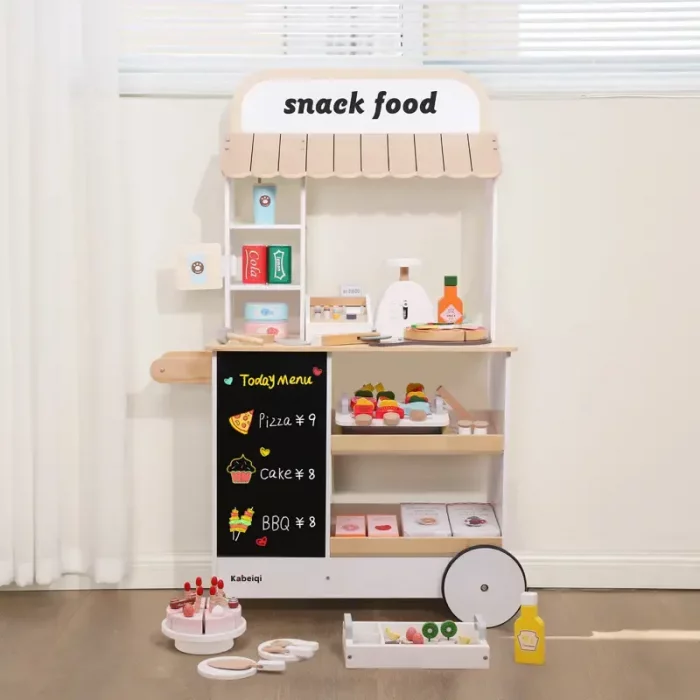 اسباب بازی استند اسنک و فست فود چوبی کد KBQ2022006