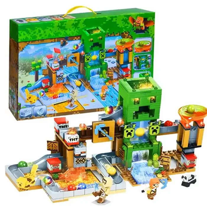 اسباب بازی لگو ماینکرفت کریپر 452 تکه کد LD313