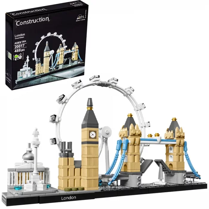 اسباب بازی لگو شهر لندن 488 تکه کد 20017