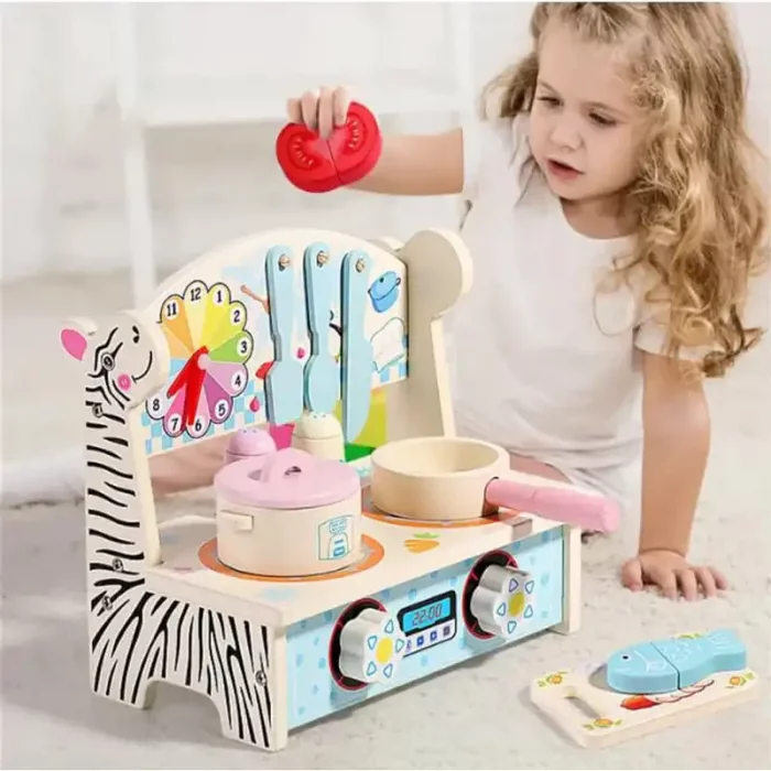 اسباب بازی اجاق گاز رومیزی چوبی کد YDL4001