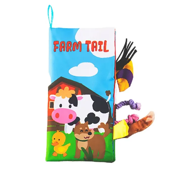 کتاب پارچه ای آموزش دم حیوانات مزرعه کد 66530A2