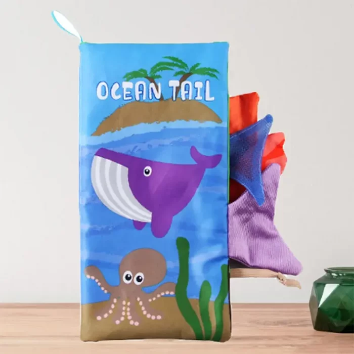 کتاب پارچه ای آموزش دم حیوانات دریا کد 66530A3