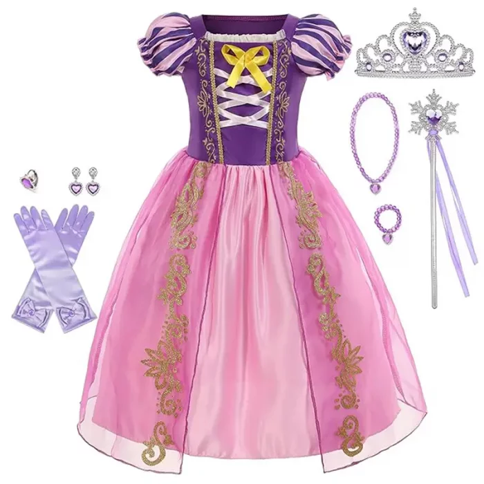 لباس  راپونزل به همراه اکسسوری کد 11711