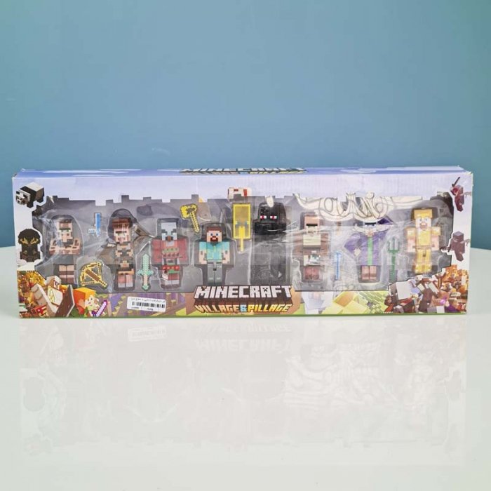 مینی فیگور 8 عددی ماینکرفت با سلاح MINECRAFT کد P/19745/B