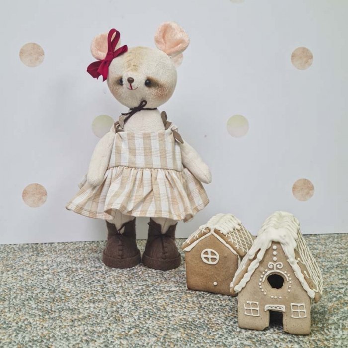 عروسک دست ساز مدل خانم موش کد 6440023