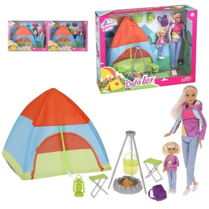 عروسک باربی  دفا لوسی مدل کمپ کد 8474