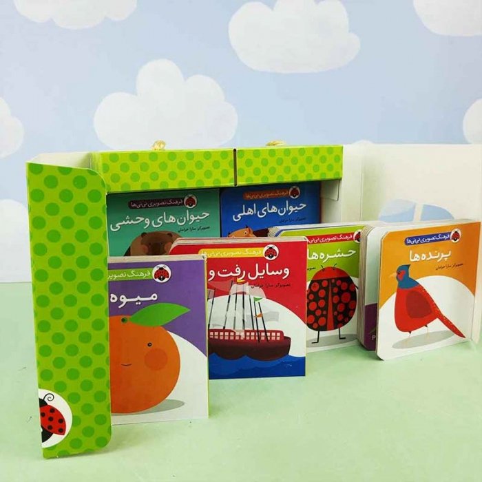 مجموعه 6 جلدی کتاب کودک فرهنگ تصویری نی نی ها رنگ سبز کد 3534219