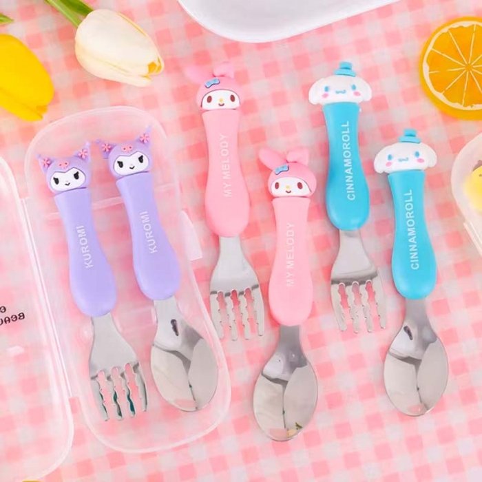 قاشق و چنگال فانتزی کودک طرح کرومی کد 089108