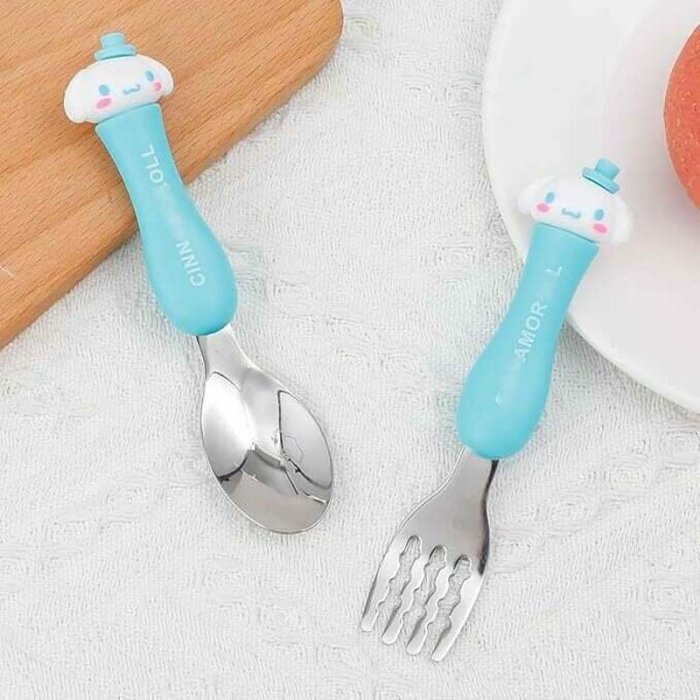 قاشق و چنگال فانتزی کودک طرح کرومی کد 089108