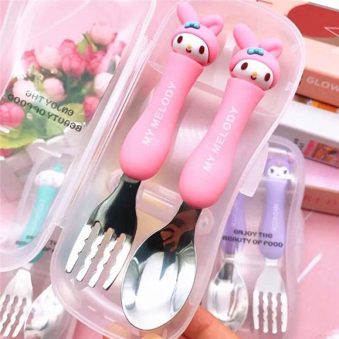 قاشق و چنگال فانتزی کودک طرح کرومی کد 089108
