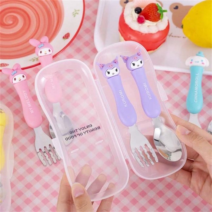 قاشق و چنگال فانتزی کودک طرح کرومی کد 089108
